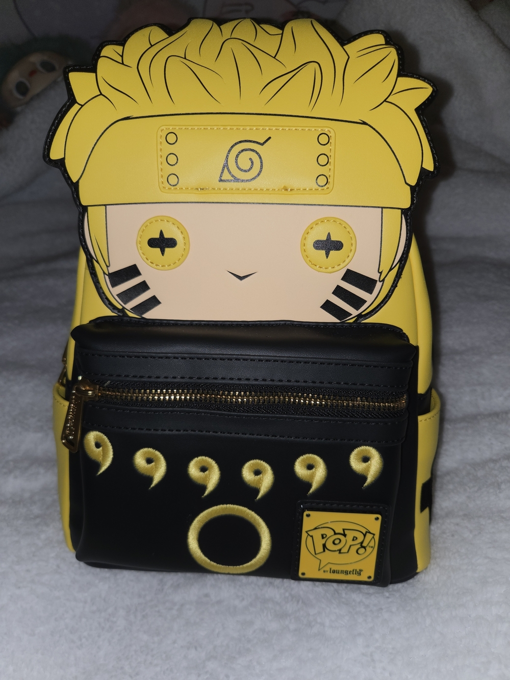 Loungefly Yellow & Black Naruto Uzumaki Pop! Mini Backpack